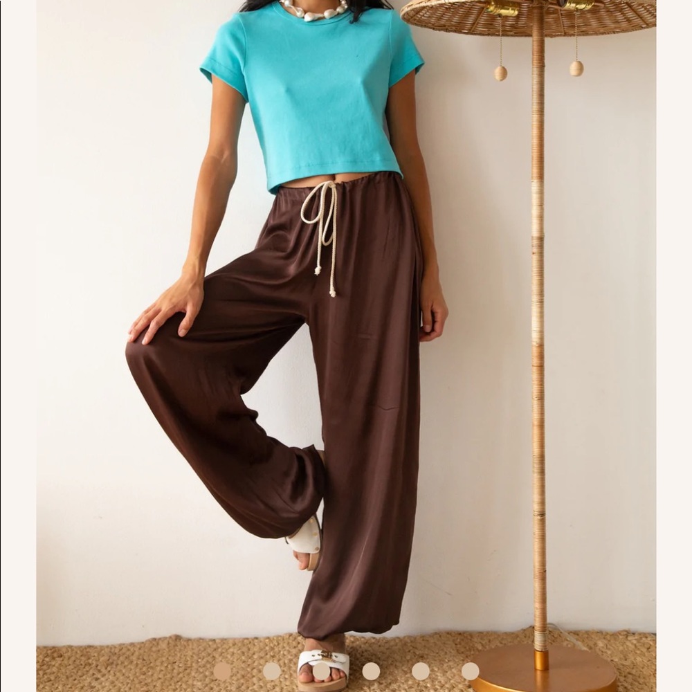 Donni silky cinch pant